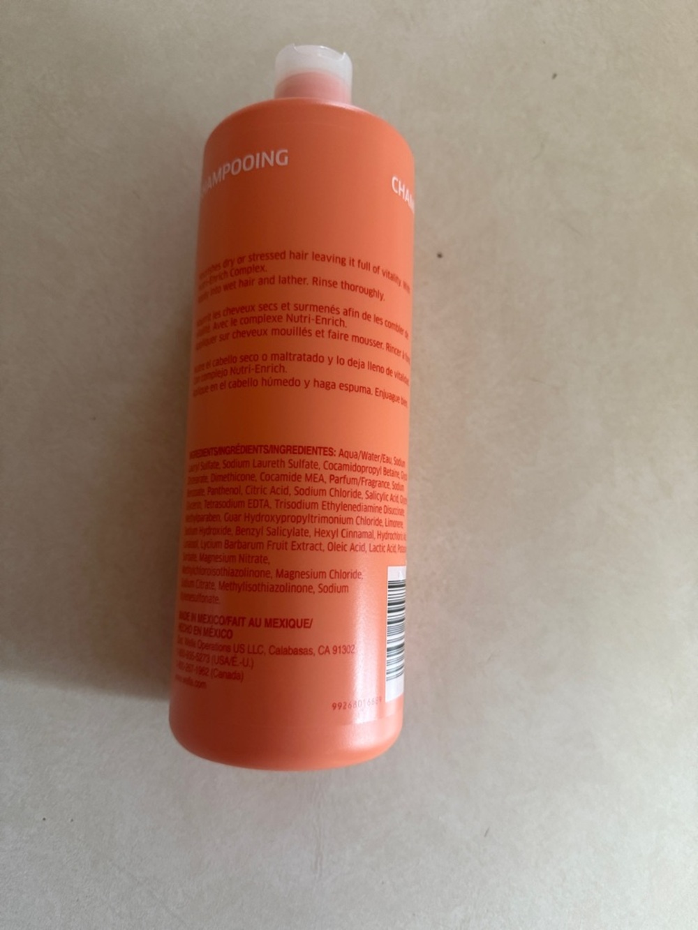 Wella Orange Nourishing Shampoo Bottle - Picture 2 of 3